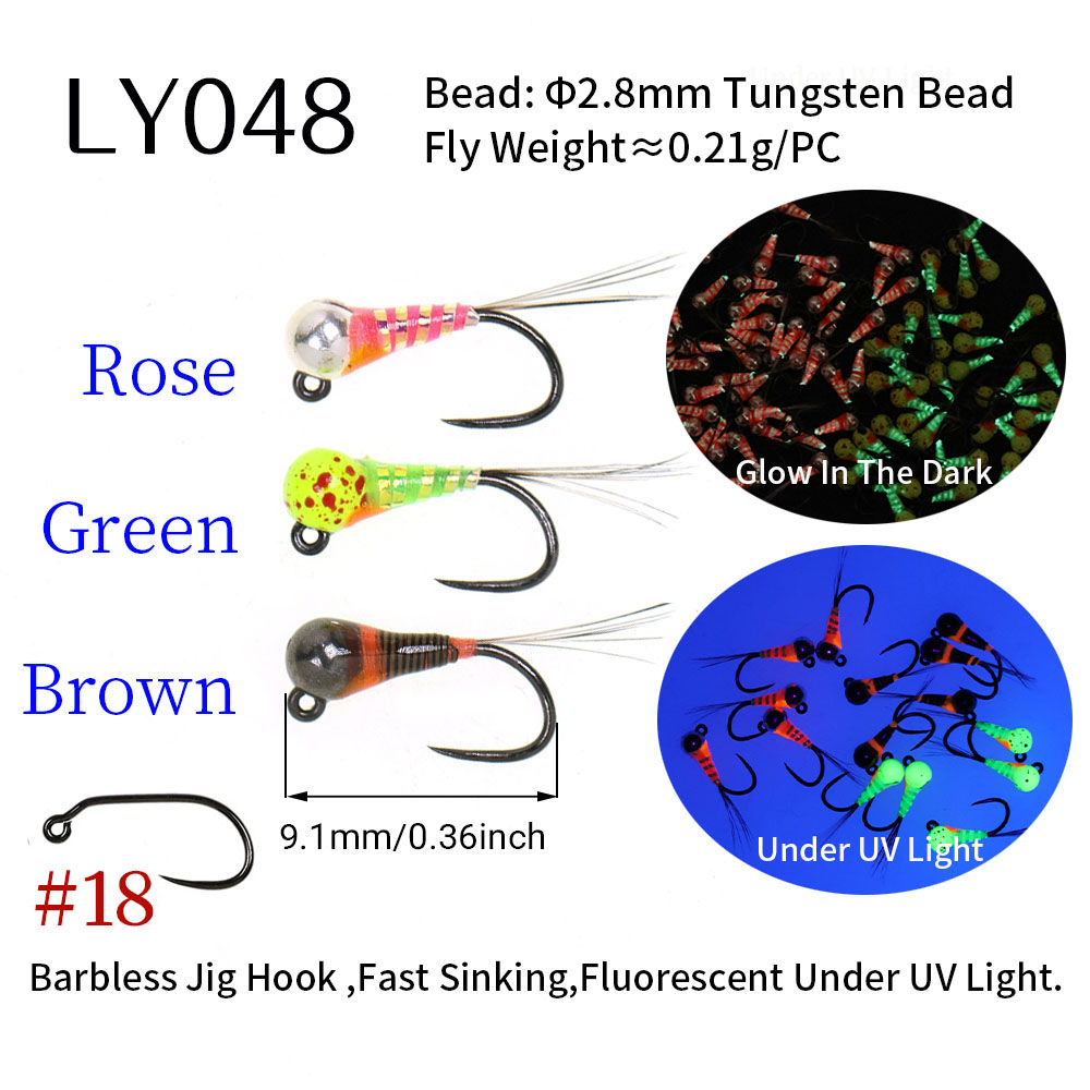 6PCS Fast Sinking Perdigon Eur - огляд і ціна Fishing Hook Barbless