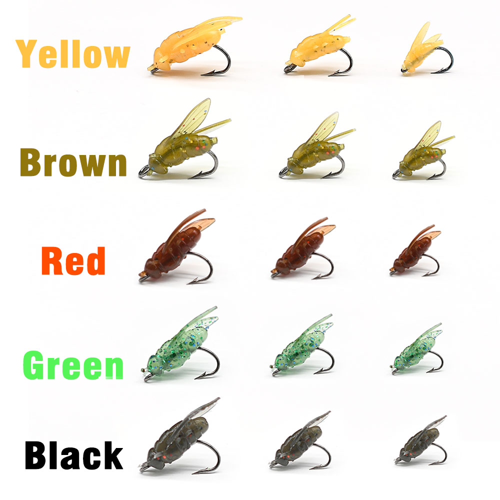 10Pcs Artificial Bionic Fly In - огляд і ціна Fishing Hook Assortment