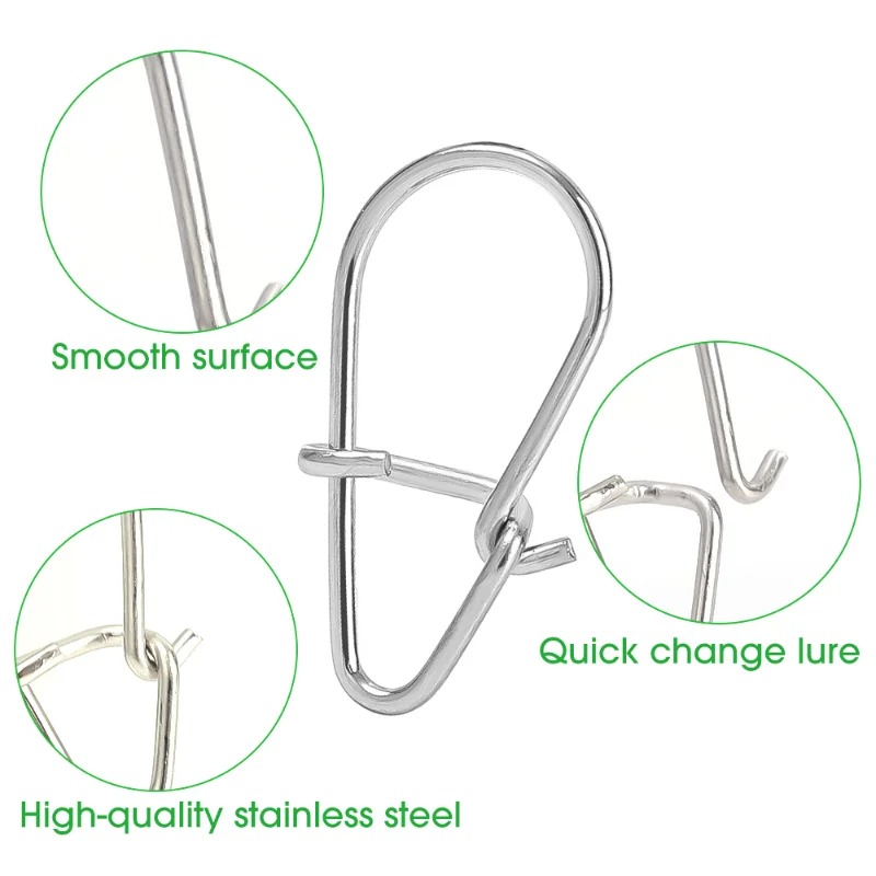 100PCS Stainless Steel Fishing - огляд і ціна Fishing Hook Stainless Steel