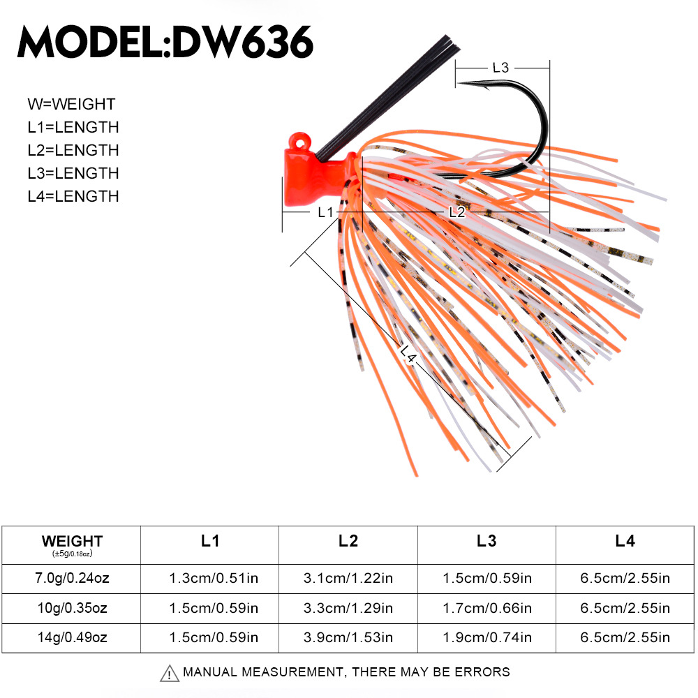 7G 10G 14G Jig Hook Fishing Lu - огляд і ціна Fishing Hook Weedless