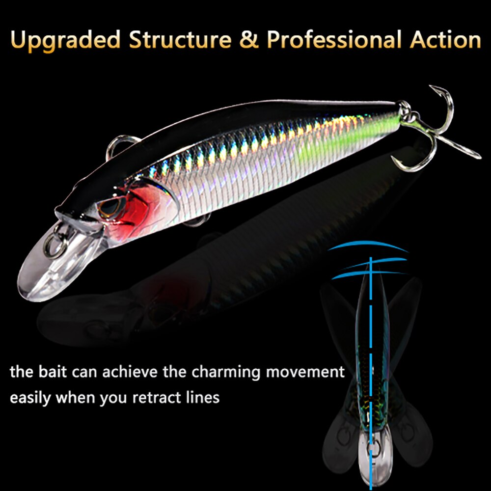 Sinking Minnow 19g Floating Je - огляд і ціна Fishing Hook Treble
