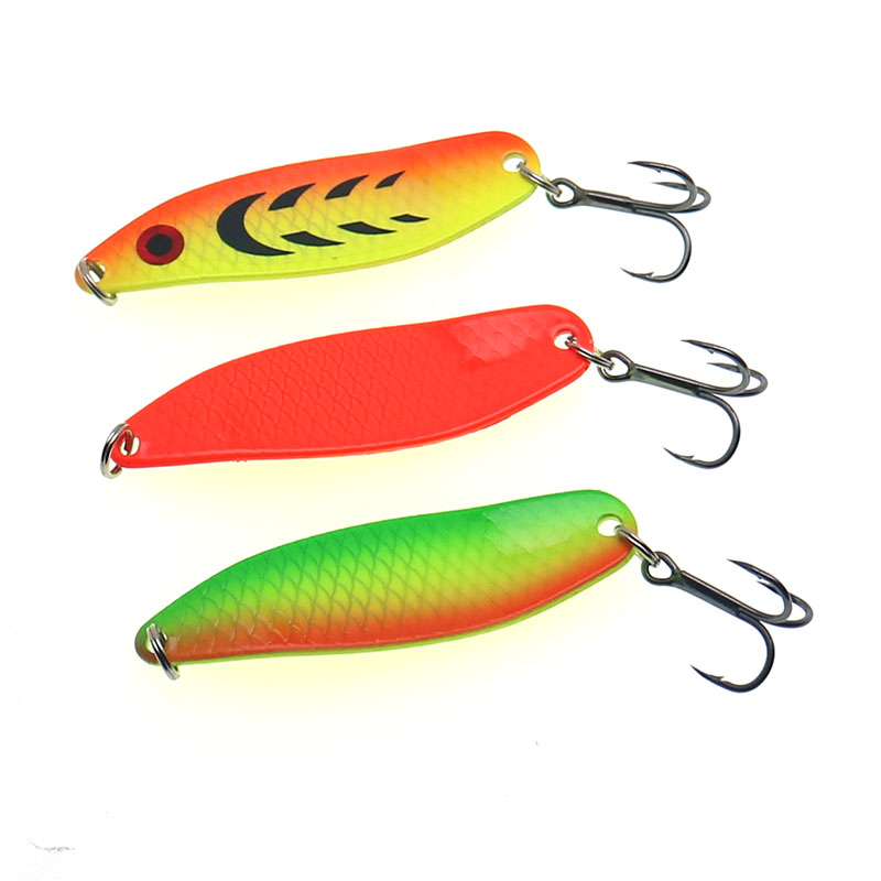 Fishing Lure Metal Spoons Hard - огляд і ціна Fishing Hook Treble