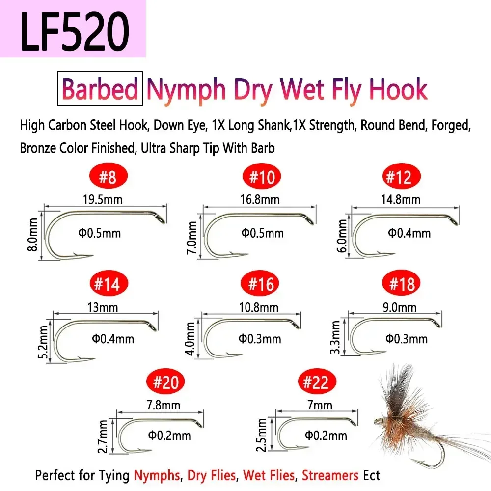 Bimoo 100PCS 1#~22# Barbed & B - огляд і ціна Fishing Hook Barbless