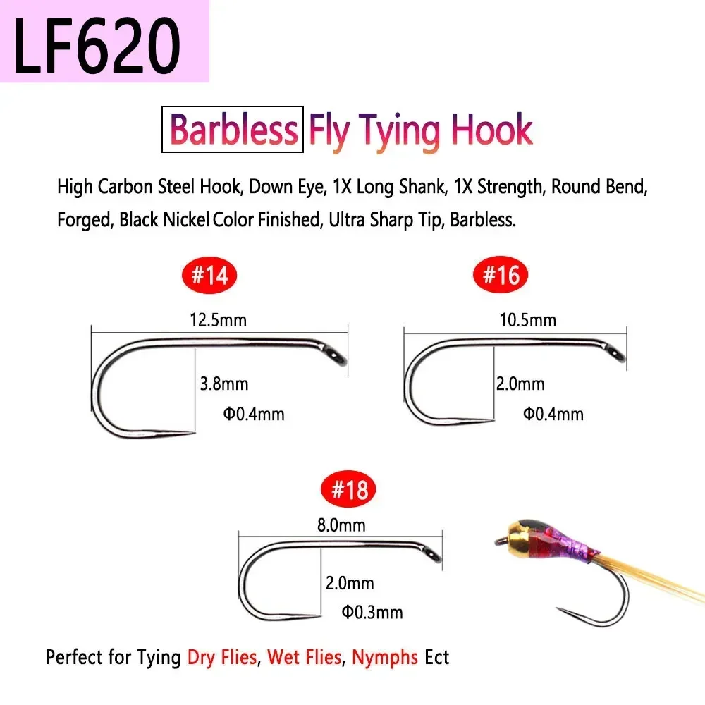 Bimoo 100PCS 1#~22# Barbed & B - огляд і ціна Fishing Hook Barbless