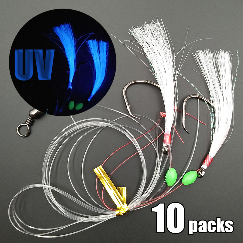Lunker Sabiki Rig 10 packs 169 - огляд і ціна Fishing Hook Circle